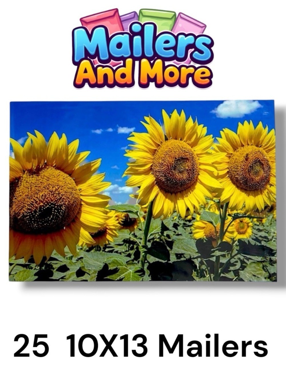 25 10X13 Poly Mailers Sunflower, Shipping Envelopes PRICE IS FIRM Fall